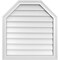 Ekena Millwork Octagonal Top Surface Mount PVC Gable Vent w/ 2"W x 1-1/2"P Brickmould Frame, 26"W x 28"H GVPOT26X2802SN - alternate 1